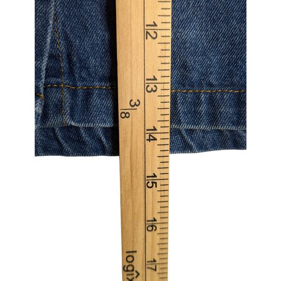 Forever 21 Skirt Women's Size Medium Button Front Denim Mini A-Line 100% Cotton - Picture 3 of 5